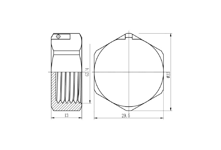 Заглушка SD Forte 3/4" ВР хром SF352H20 SD00002522