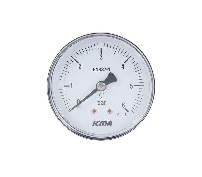Манометр Icma 1/4" 0-6 бар, заднє підключення №243 SD00006073