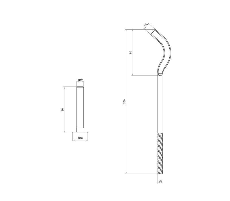 Крепеж SD Plus на алюминиевый радиатор 9х250 мм SD112250 SD00005812