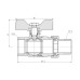 Кран шаровой "Американка" SD Forte 3/4" прямой SF220W20 SD00017968