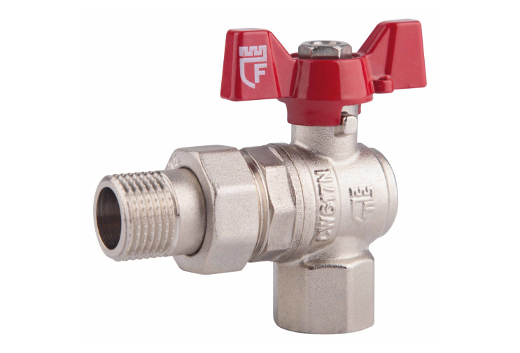 Кран шаровой "Американка" SD Forte 1/2" угловой SF221W15 SD00017969