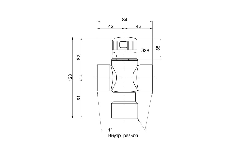 Смеситель термостатический Icma 1" №149 SD00020436 Смеситель термостатический Icma 1" №149 SD00020436