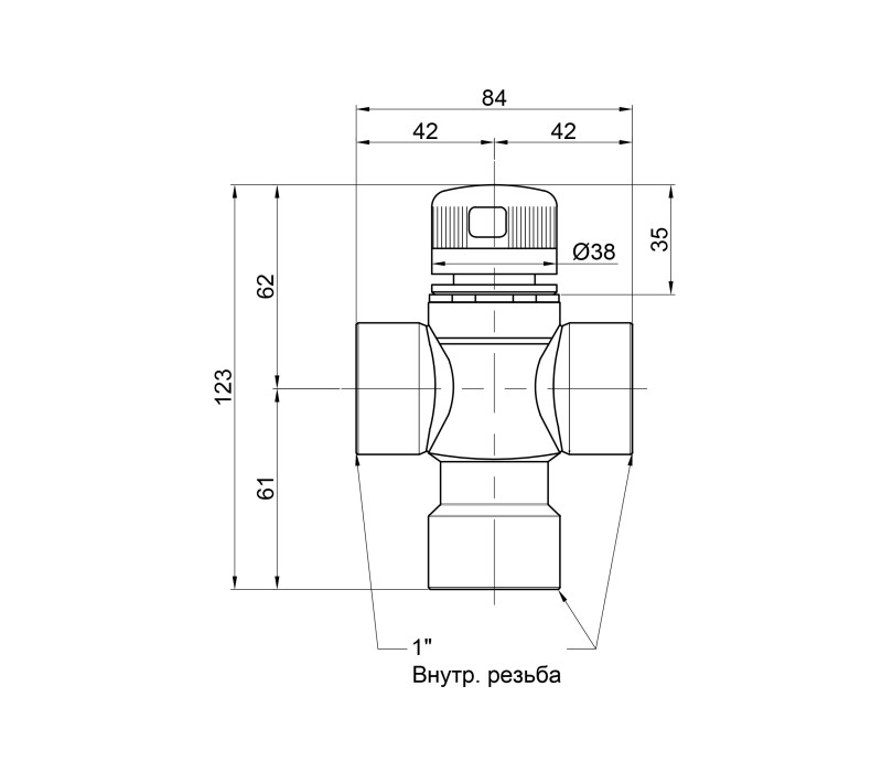Смеситель термостатический Icma 1" №149 SD00020436 Смеситель термостатический Icma 1" №149 SD00020436