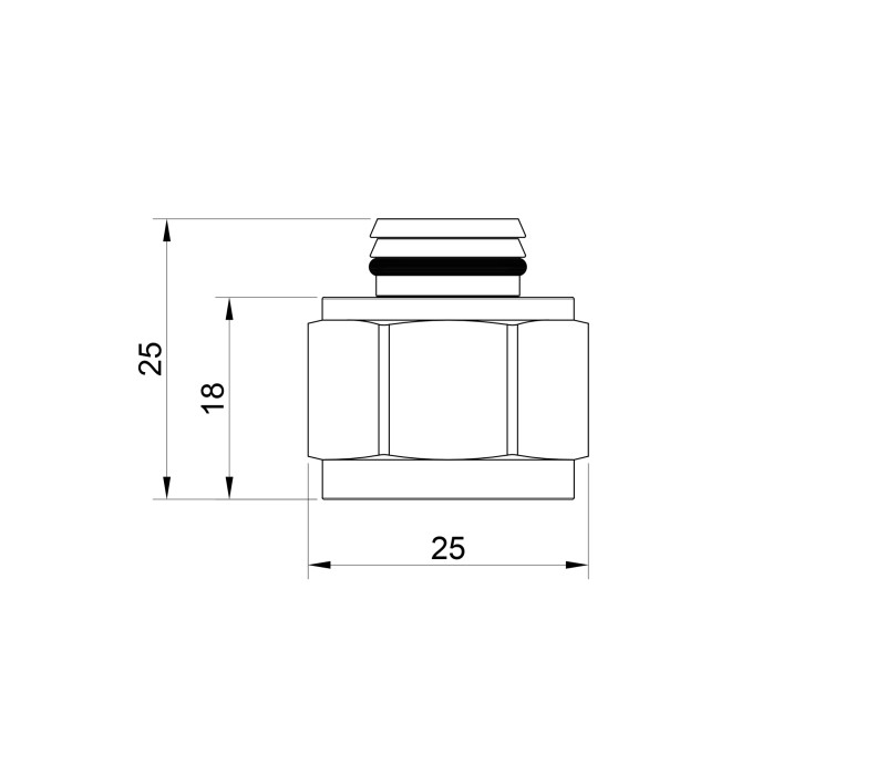 Переходник обжимной Icma 20х1/2" НР №541 SD00020717