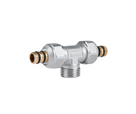 Тройник обжимной Icma 16х1/2"х16 НР №537 Тройник обжимной Icma 16х1/2"х16 НР №537
