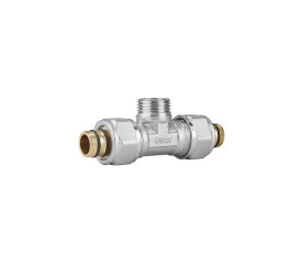Тройник обжимной Icma 20х1/2"х20 НР №547