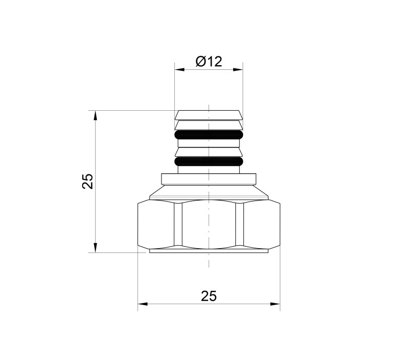 Наконечник Icma 1/2" 16х2 №98 SD00020788