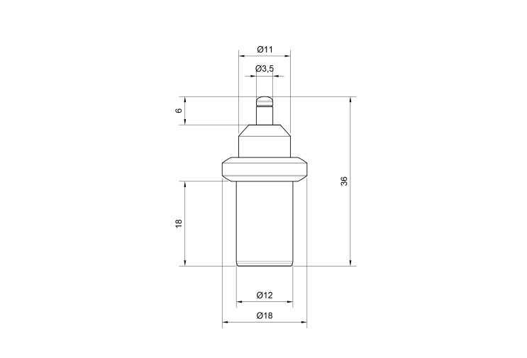 Термоелемент Icma для антиконденсаційного клапана 60°C №8749 SD00020800