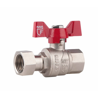 Кран кульовий з накидною гайкою SD Forte 1/2"х ВР для води прямий SF260W15 Кран кульовий з накидною гайкою SD Forte 1/2"х ВР для води прямий SF260W15