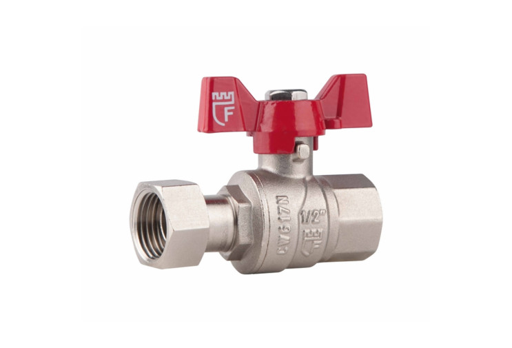 Кран кульовий з накидною гайкою SD Forte 3/4" ВР для води прямий SF260W20 SD00021093