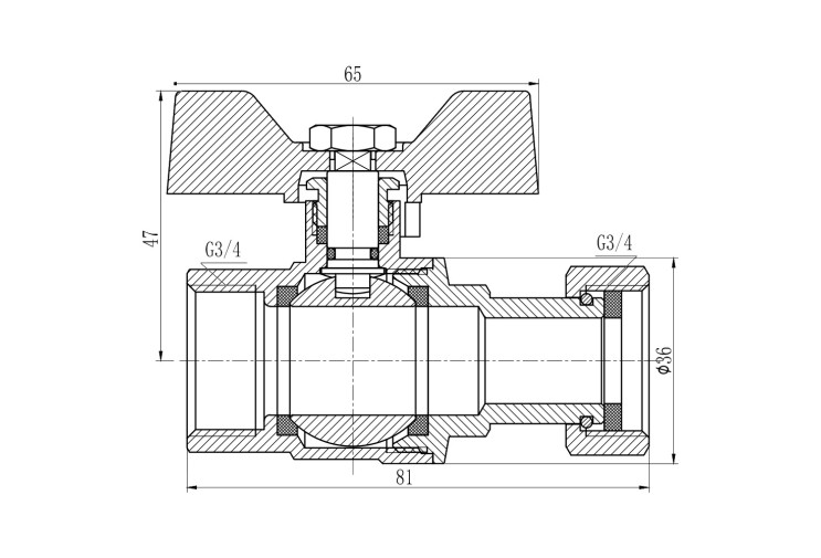Кран кульовий з накидною гайкою SD Forte 3/4" ВР для води прямий SF260W20 SD00021093 Кран кульовий з накидною гайкою SD Forte 3/4" ВР для води прямий SF260W20 SD00021093
