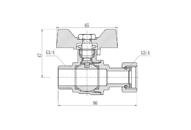 Кран кульовий з накидною гайкою SD Forte 3/4" ВЗ для води прямий SF261W20 SD00021095 Кран кульовий з накидною гайкою SD Forte 3/4" ВЗ для води прямий SF261W20 SD00021095