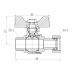 Кран кульовий з накидною гайкою SD Forte 3/4" ВЗ для води прямий SF261W20 SD00021095