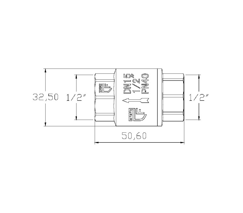Обратный клапан SD Forte 1/2" SF240NW15 SD00021109