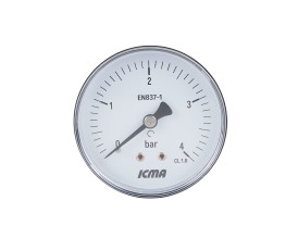 Манометр Icma 1/4" 0-4 бар, заднее подключение №243 Манометр Icma 1/4" 0-4 бар, заднее подключение №243