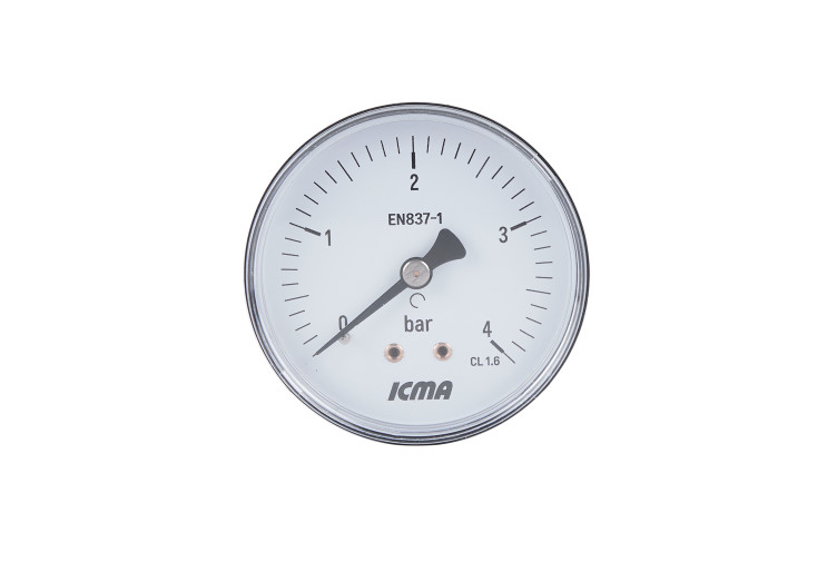 Манометр Icma 1/4" 0-4 бар, заднє підключення №243 SD00021113