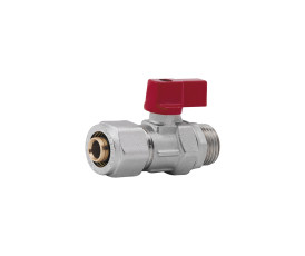 Кран шаровой обжимной SD Forte 16х1/2" НР SF262W15 Кран шаровой обжимной SD Forte 16х1/2" НР SF262W15