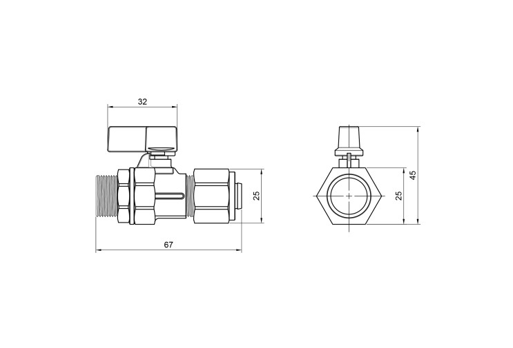 Кран шаровой обжимной SD Forte 16х1/2" НР SF262W15 SD00021115 Кран шаровой обжимной SD Forte 16х1/2" НР SF262W15 SD00021115