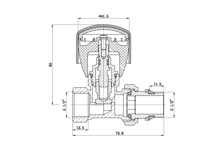 Кран радіаторний SD Forte Powerful 1/2" ВЗ з антипротіканням прямий SF230W15 SF230W15 SD00021135 Кран радіаторний SD Forte Powerful 1/2" ВЗ з антипротіканням прямий SF230W15 SF230W15 SD00021135