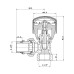 Кран радиаторный SD Forte Powerful 1/2" с антипротечкой угловой SF232W15 SD00021137