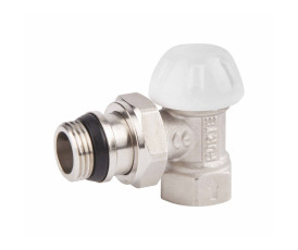 Кран радіаторний SD Forte Powerful 1/2" з антипротіканням кутовий SF233W15