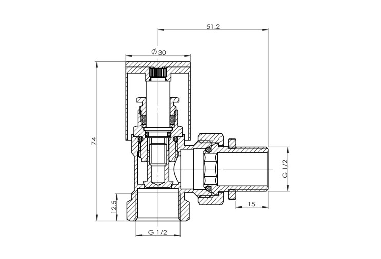 Кран радиаторный SD Forte 1/2" угловой хром SF234W15 SD00021139 Кран радиаторный SD Forte 1/2" угловой хром SF234W15 SD00021139