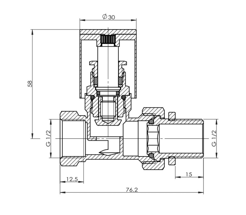 Кран радиаторный SD Forte 1/2" прямой хром SF235W15 SD00021140 Кран радиаторный SD Forte 1/2" прямой хром SF235W15 SD00021140