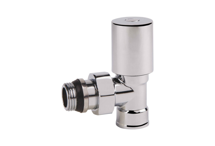 Кран радіаторний з антипротіканням SD Forte 1/2" кутовий хром SF236W15 SD00021141