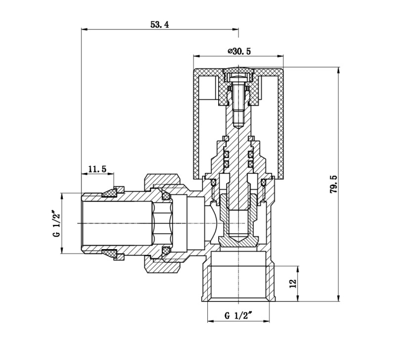 Кран радиаторный с антипротечкой SD Forte 1/2" угловой хром SF236W15 SD00021141 Кран радиаторный с антипротечкой SD Forte 1/2" угловой хром SF236W15 SD00021141