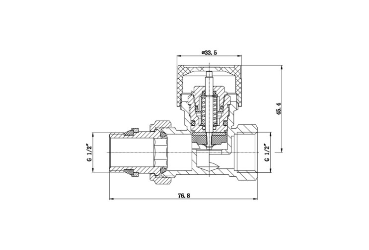 Клапан термостатический SD Forte 1/2" с антипротечкой для радиатора прямой SF239W15 SD00021145 Клапан термостатический SD Forte 1/2" с антипротечкой для радиатора прямой SF239W15 SD00021145