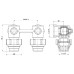Кран кульовий SD Forte 3/4"х1/2" для радіатора нижній кутовий SF250W15 SD00021147