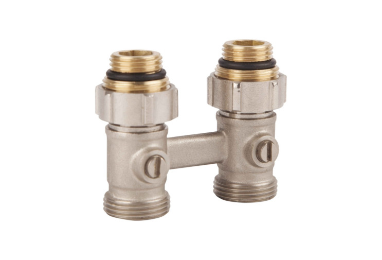 Кран шаровой SD Forte 3/4"х1/2" для радиатора нижний SF251W15 SD00021148
