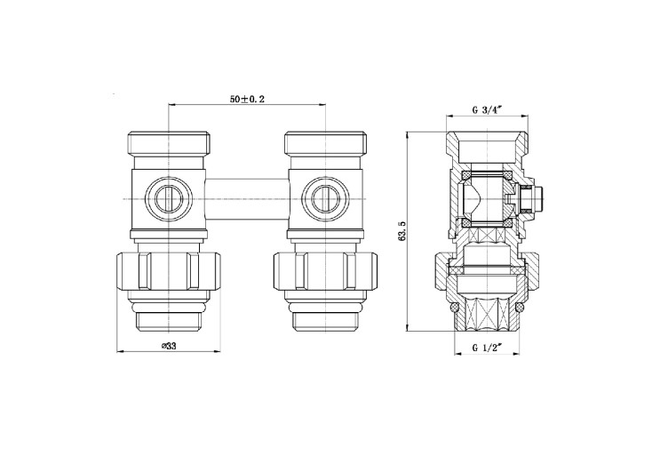 Кран шаровой SD Forte 3/4"х1/2" для радиатора нижний SF251W15 SD00021148 Кран шаровой SD Forte 3/4"х1/2" для радиатора нижний SF251W15 SD00021148