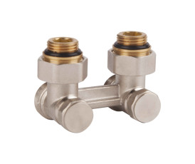 Кран буксовий SD Forte 3/4"х1/2" для радіатора нижній кутовий SF252W15