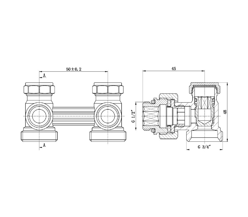 Кран буксовый SD Forte 3/4"х1/2" для радиатора нижний угловой SF252W15 SD00021149 Кран буксовый SD Forte 3/4"х1/2" для радиатора нижний угловой SF252W15 SD00021149