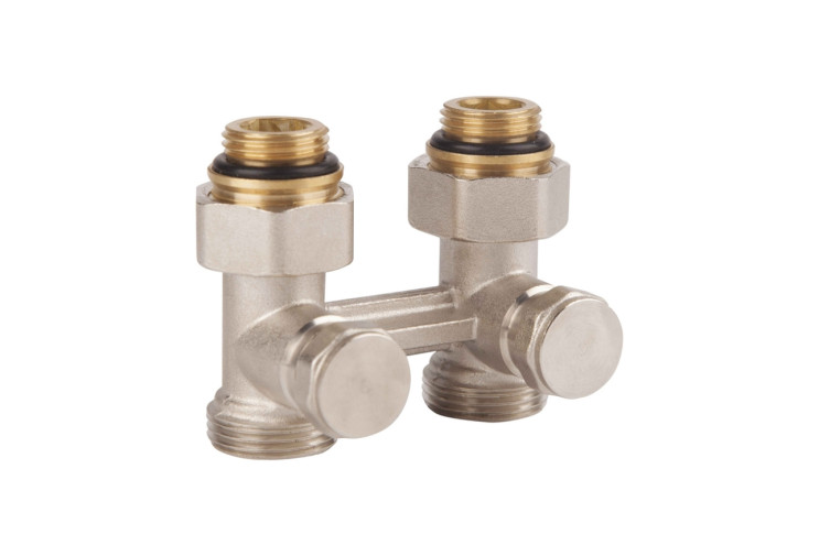 Кран буксовый SD Forte 3/4"х1/2" для радиатора нижний SF253W15 SD00021150