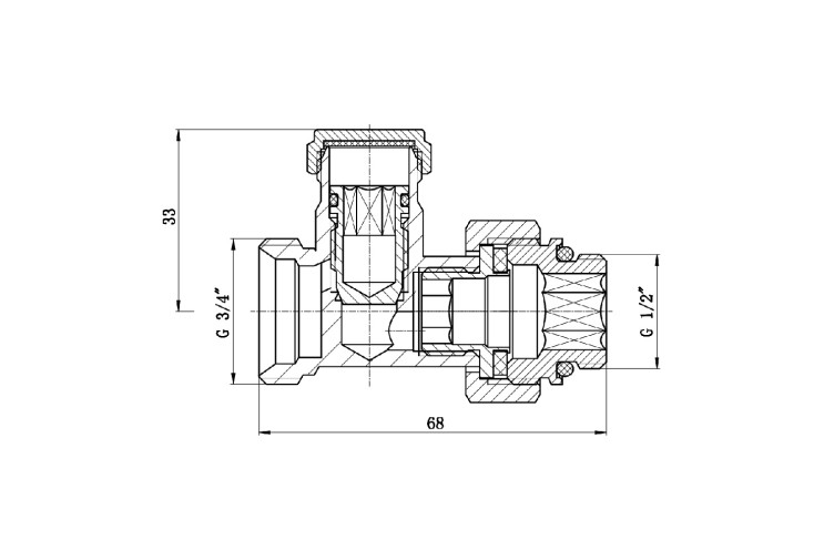 Кран буксовый SD Forte 3/4"х1/2" для радиатора нижний SF253W15 SD00021150 Кран буксовый SD Forte 3/4"х1/2" для радиатора нижний SF253W15 SD00021150