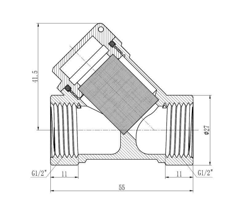 Фільтр SD Forte 1/2" для газа SF125G15 SD00021153 Фільтр SD Forte 1/2" для газа SF125G15 SD00021153