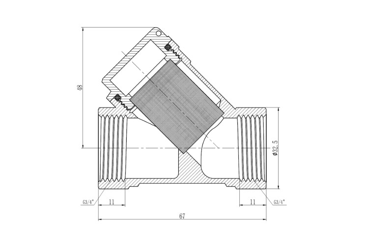 Фільтр SD Forte 3/4" для газа SF125G20 SD00021154