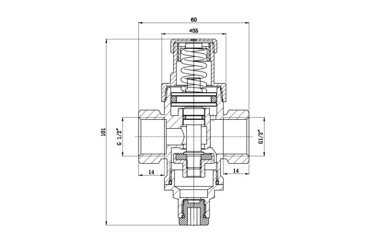 Редуктор SD Forte 1/2" SF241W15 SD00021156