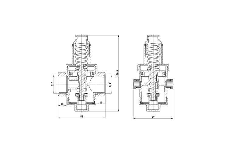 Редуктор SD Forte 1" SF242W25 SD00021158