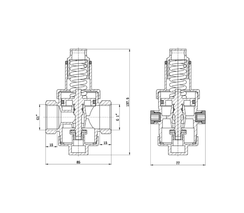 Редуктор SD Forte 1" SF242W25 SD00021158 Редуктор SD Forte 1" SF242W25 SD00021158