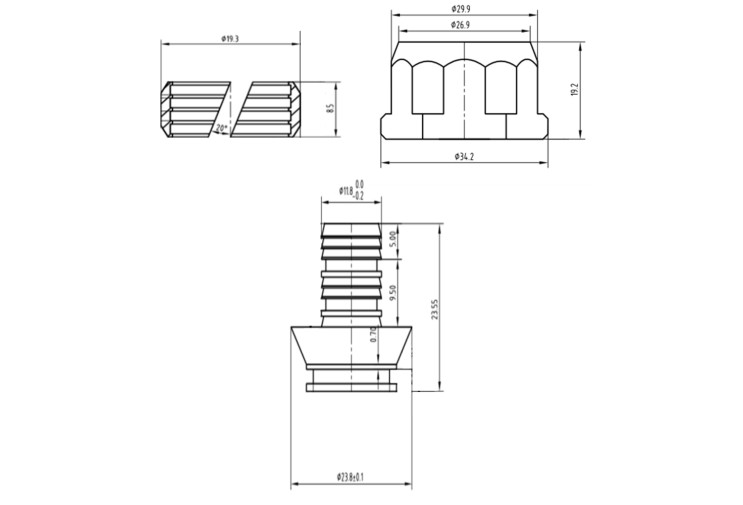 Евроконус SD Forte 16х2 мм, 3/4" SFE00616 SD00021200