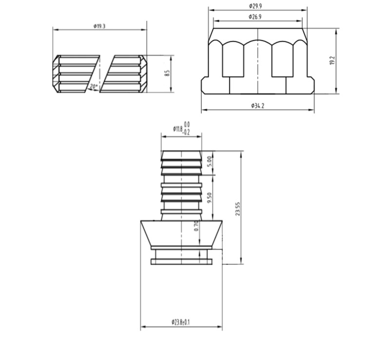 Евроконус SD Forte 16х2 мм, 3/4" SFE00616 SD00021200 Евроконус SD Forte 16х2 мм, 3/4" SFE00616 SD00021200