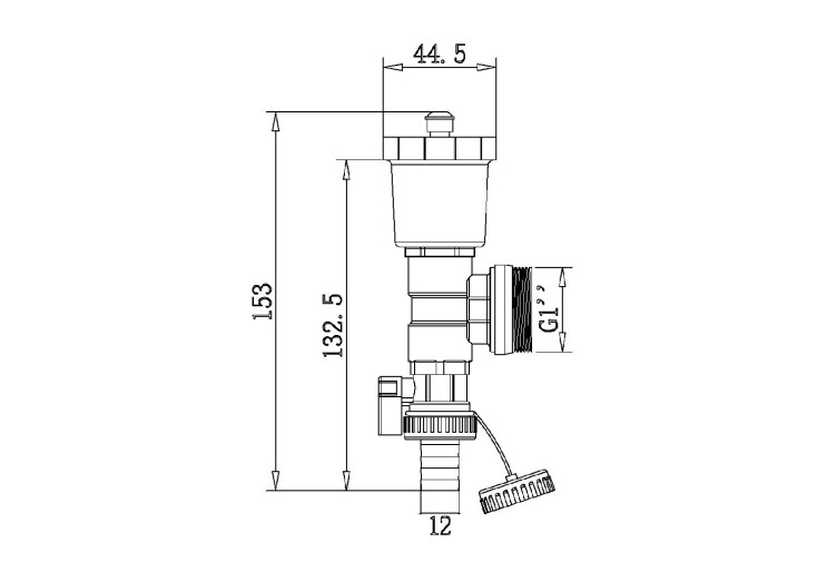 Торцева група SD Forte 1" для колектора SFE00725 SD00021201