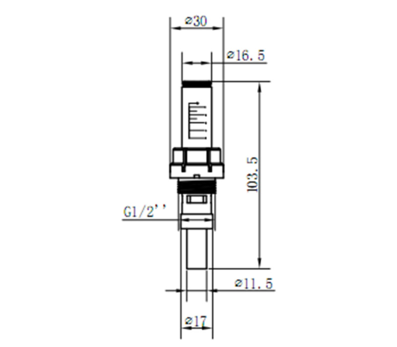 Витратомір SD Forte 1/2"х3/4" для колектора SFE008 SD00021203 Витратомір SD Forte 1/2"х3/4" для колектора SFE008 SD00021203