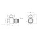 Кран шаровой "Американка" SD Plus 1" ВН прямой SD220W25 SD00021314