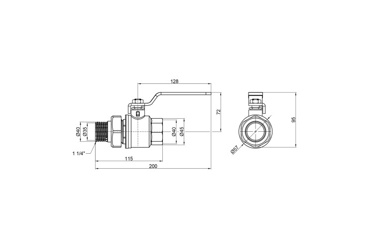 Кран шаровой "Американка" SD Plus 1" 1/4 ВН прямой SD220W32 SD00021315 Кран шаровой "Американка" SD Plus 1" 1/4 ВН прямой SD220W32 SD00021315