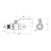 Кран шаровой "Американка" SD Plus 1" 1/4 ВН прямой SD220W32 SD00021315