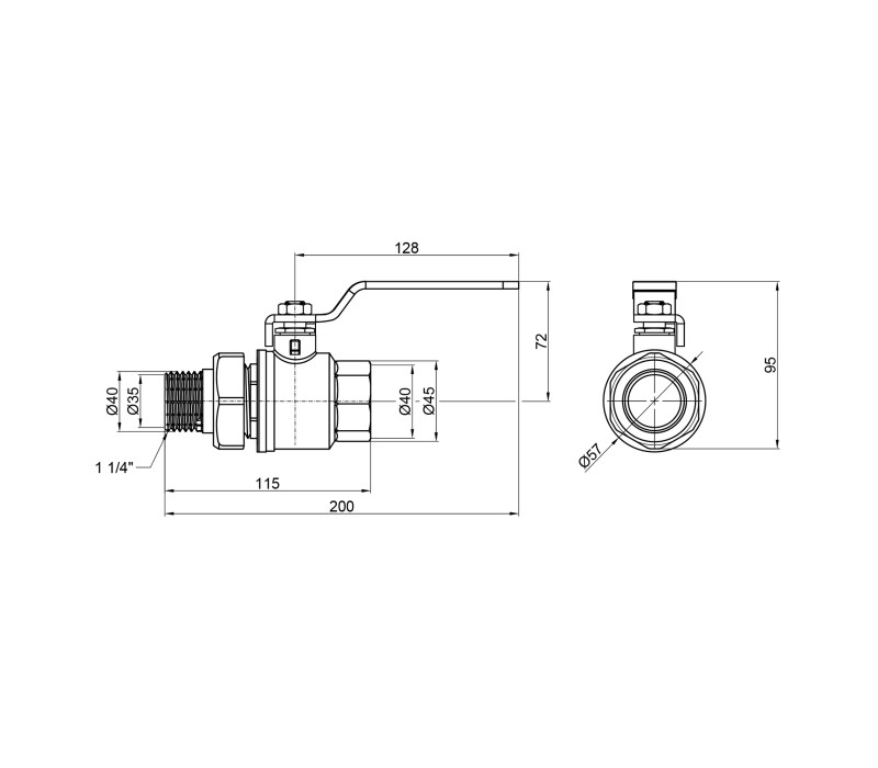 Кран шаровой "Американка" SD Plus 1" 1/4 ВН прямой SD220W32 SD00021315 Кран шаровой "Американка" SD Plus 1" 1/4 ВН прямой SD220W32 SD00021315